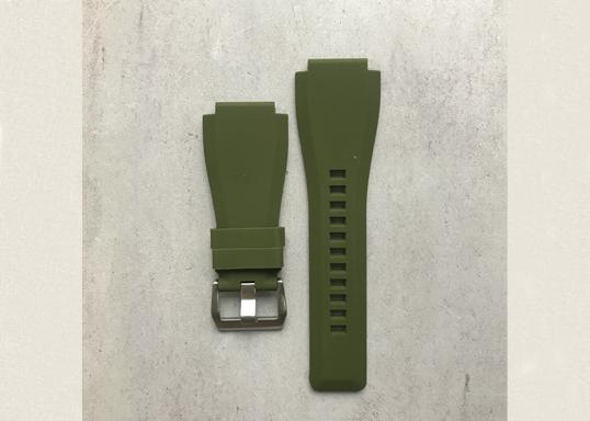 Bell Ross Green Rubber Strapfreak Premium Watch Straps at